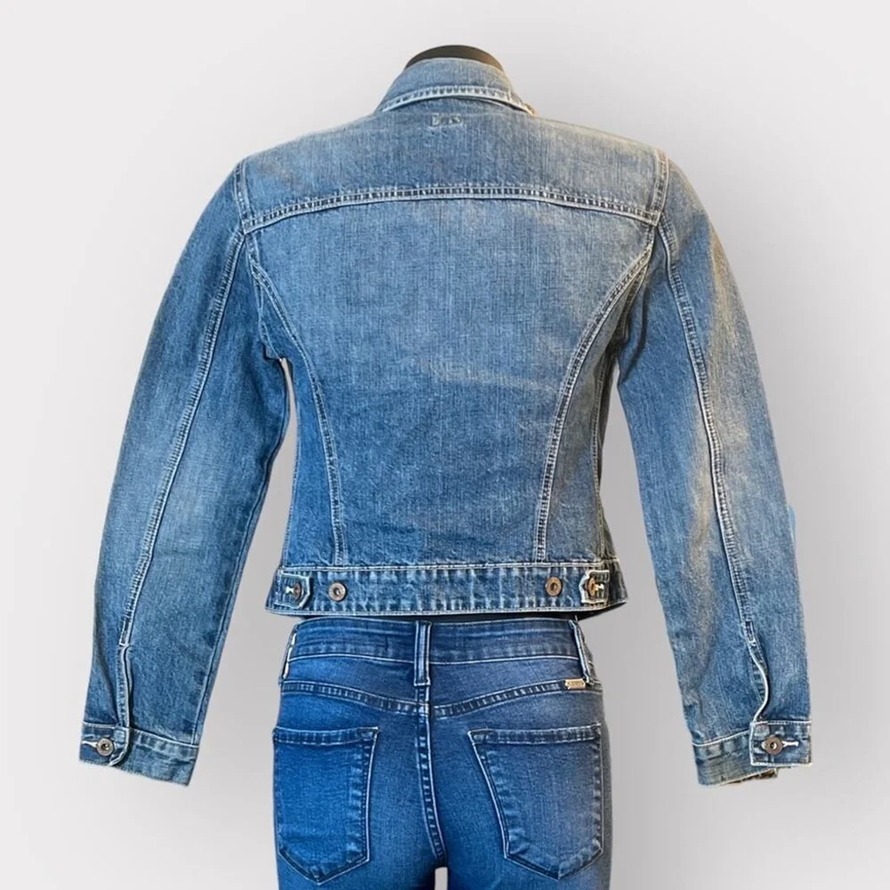 Gap Jeans Vintage Denim Jacket Womens XS Blue 2000 Y2K Cotton Classic Trucker - Picture 3 of 9
